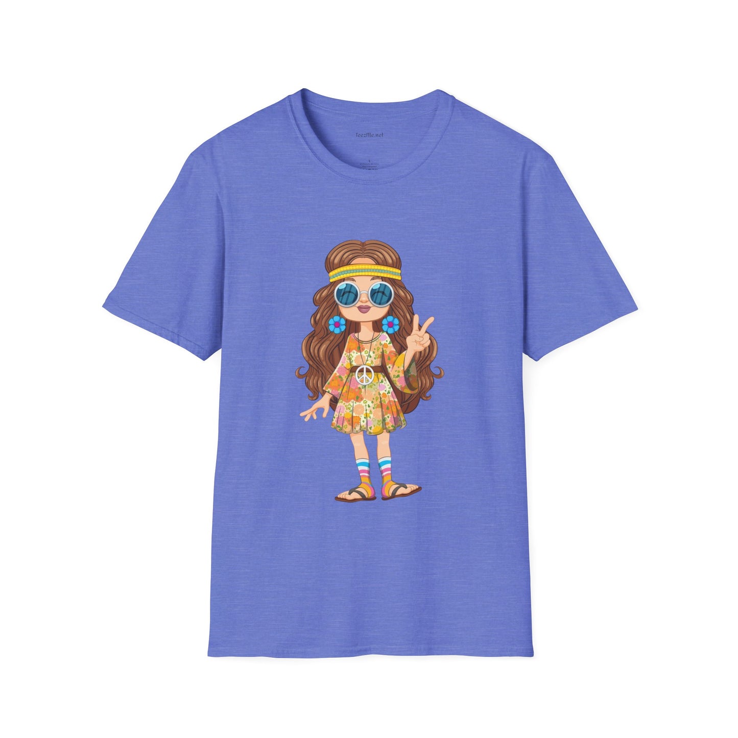 Hippie Girl - Unisex Ultra Cotton Tee 100% Cotton Graphic
