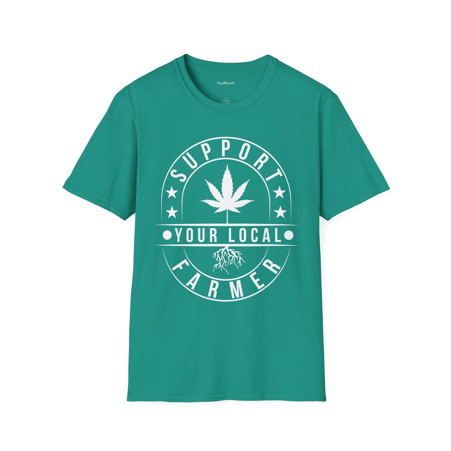 Support Your Local Farmer 420 Unisex Soft Style T-Shirt 100% Cotton Graphic
