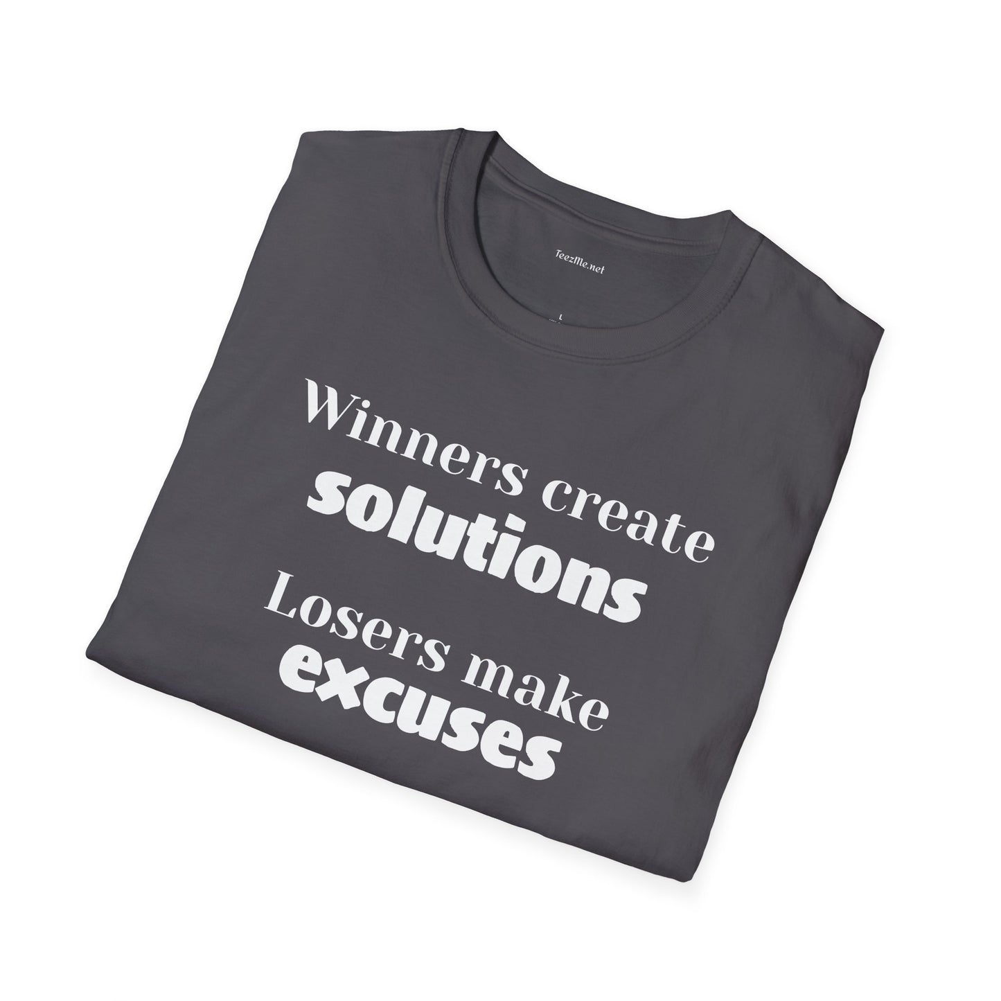 Winners create solutions - Unisex Softstyle T-Shirt 100% Cotton Graphic