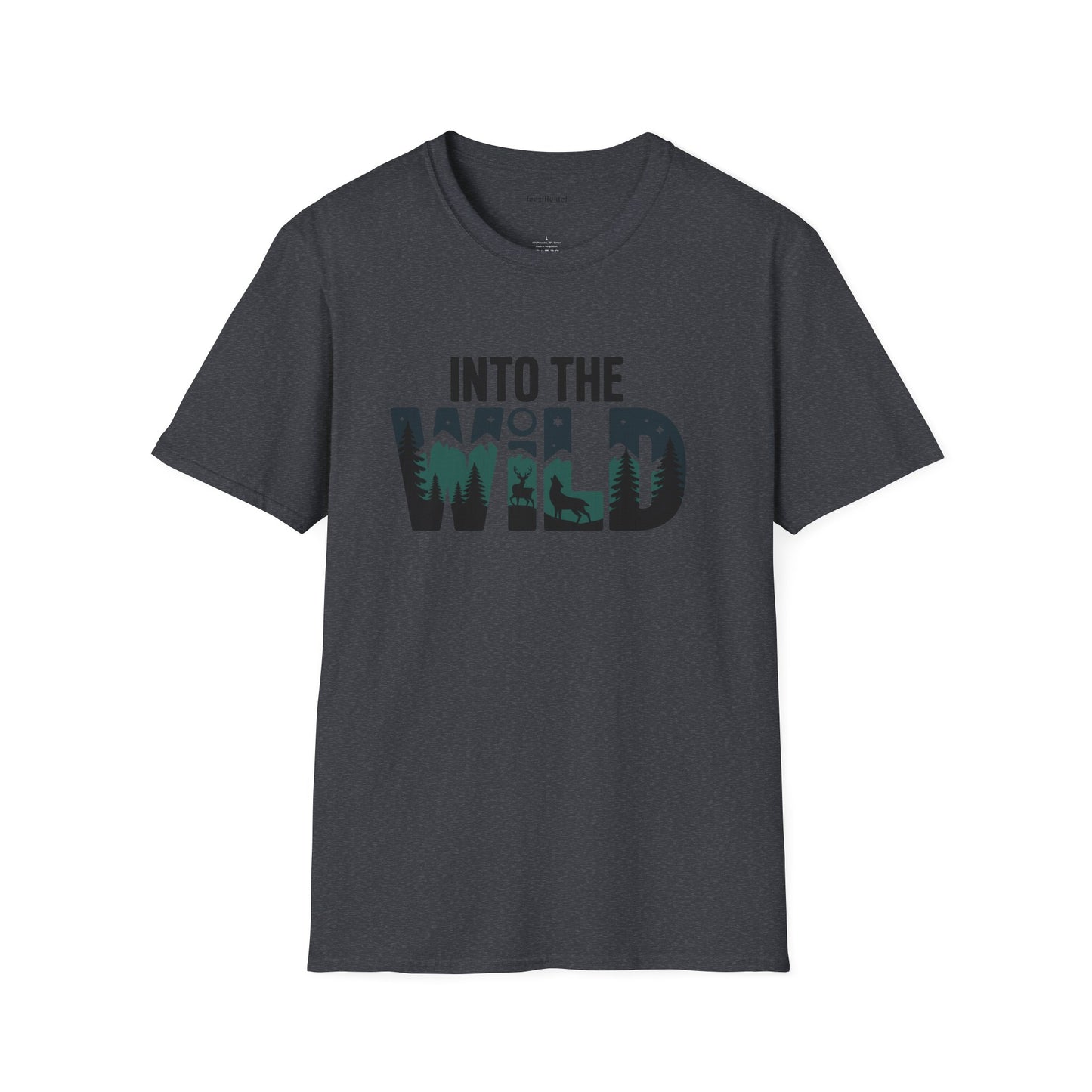 Into the WILD Unisex Softstyle T-Shirt 100% Cotton Graphic