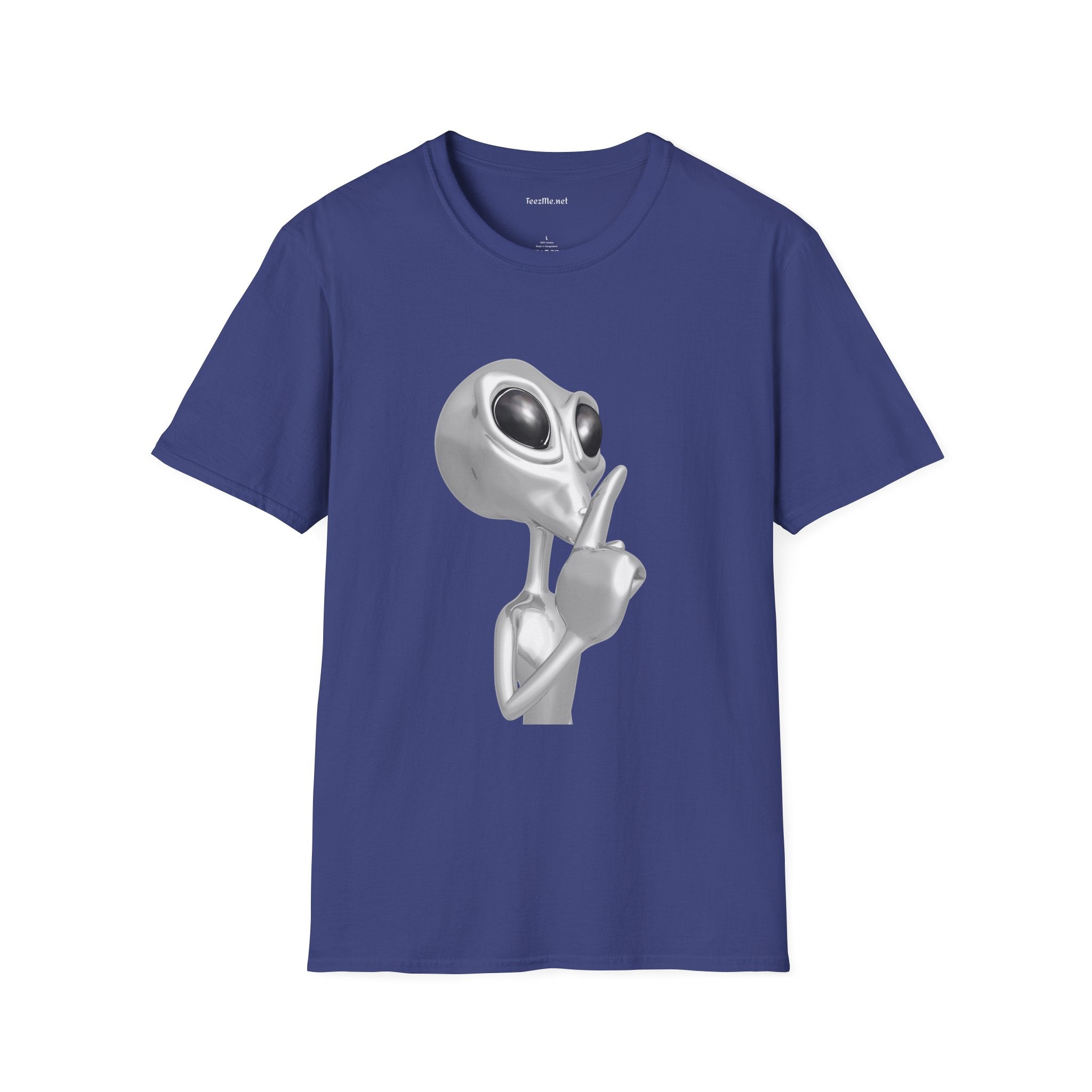 Secret Alien - Unisex Softstyle T-Shirt 100% Cotton Graphic