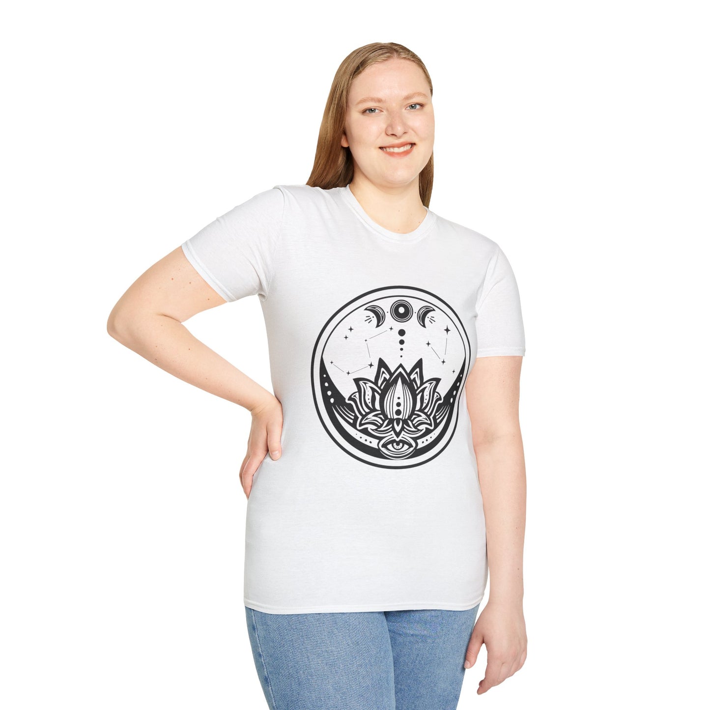 Moon Phase - Unisex Softstyle T-Shirt 100% Cotton Graphic