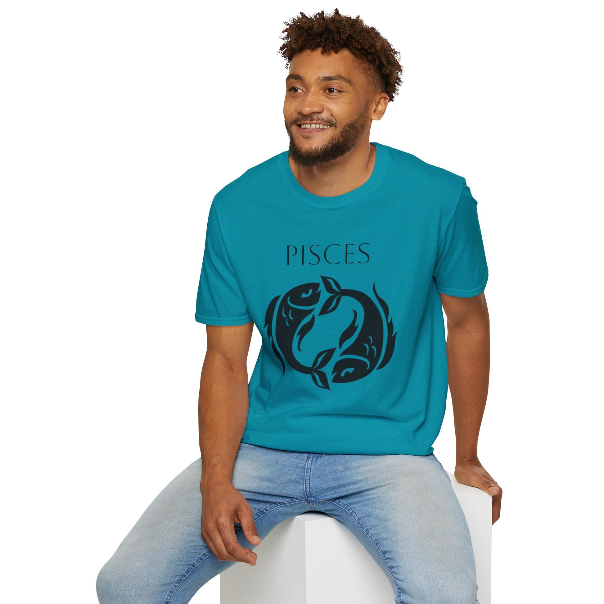 PISCES - Unisex Softstyle T-Shirt 100% Cotton Graphic