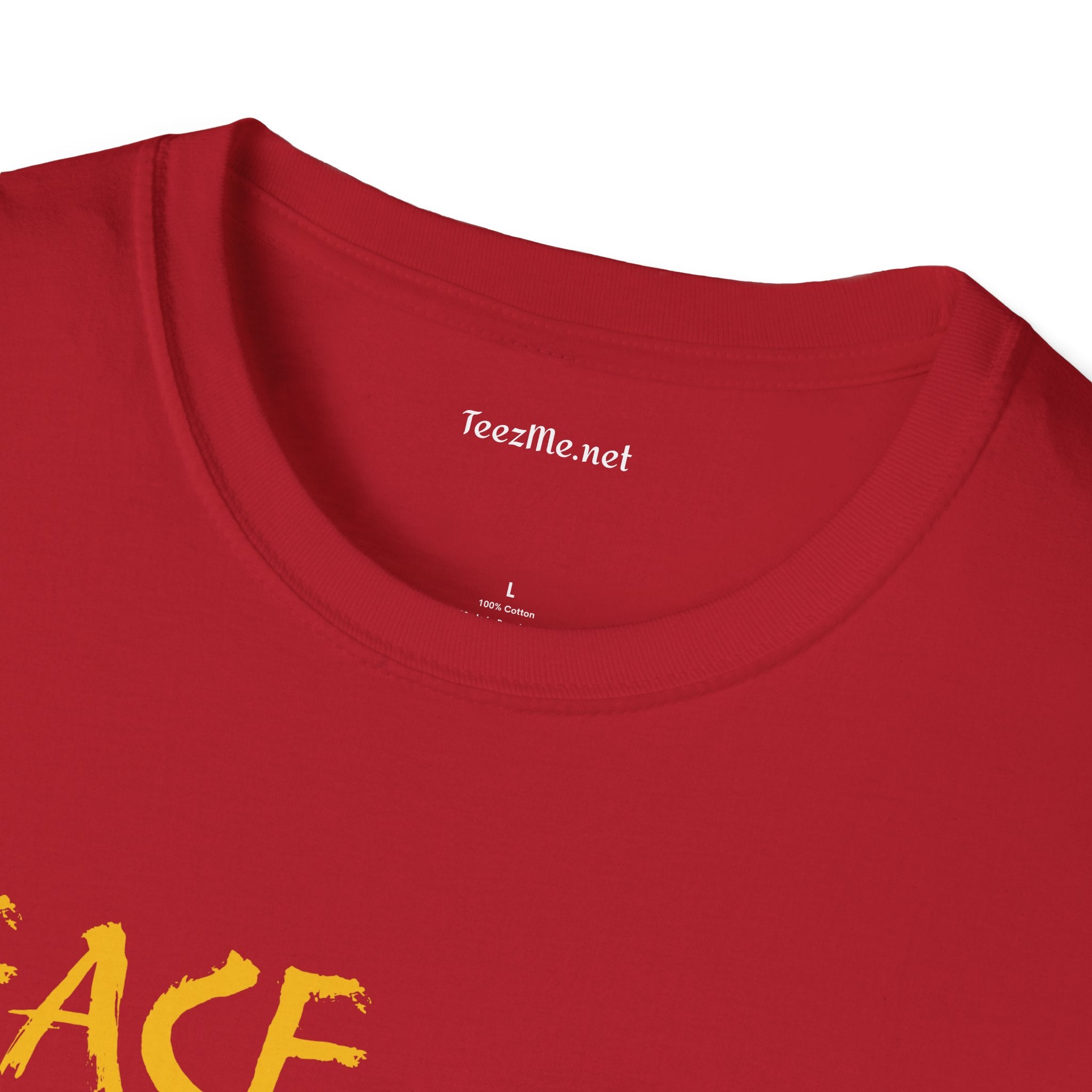 Peace Love and Rock'n Roll - Unisex Softstyle T-Shirt 100% Cotton Graphic