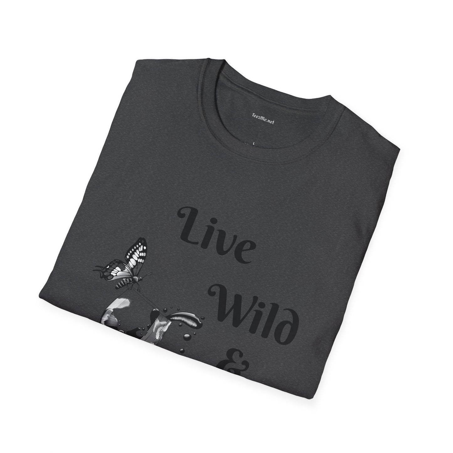 Live Wild & Free -  Unisex Softstyle T-Shirt 100% Cotton Graphic