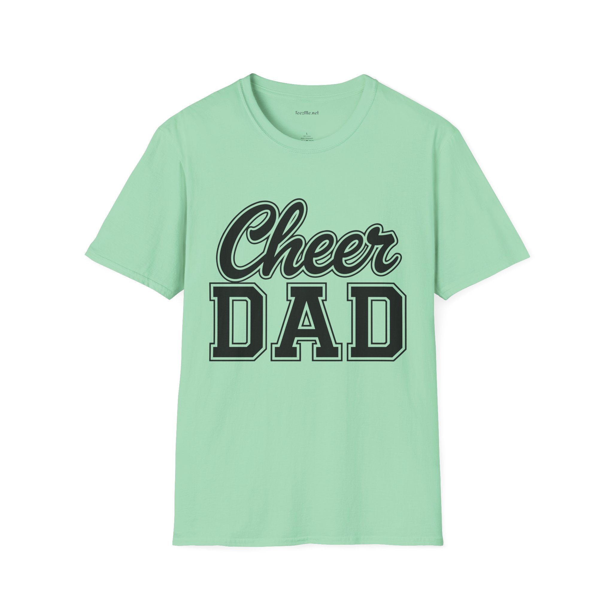 Cheer Dad Unisex Soft Style T-Shirt 100% Cotton Graphic