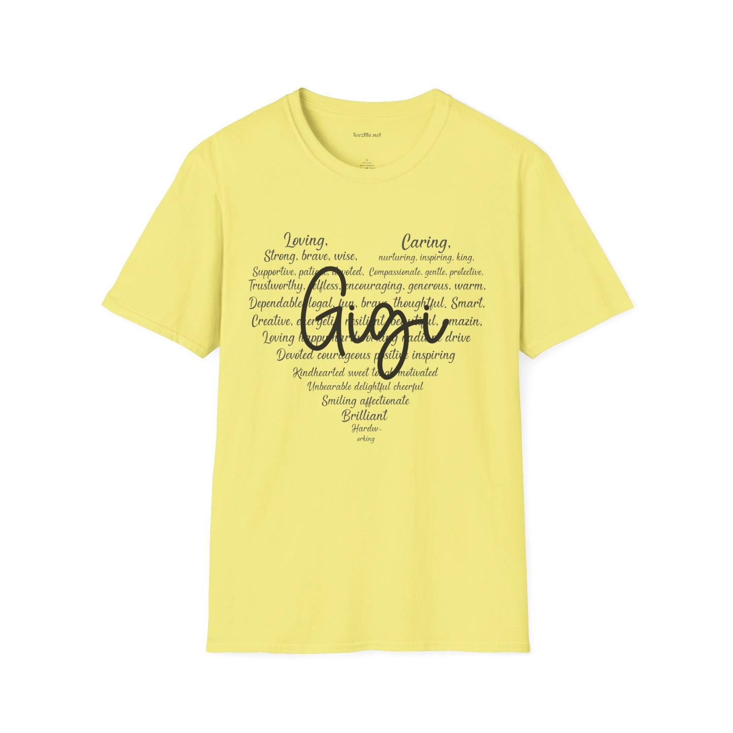 Gigi (definition) Unisex Soft Style T-Shirt 100% Cotton Graphic
