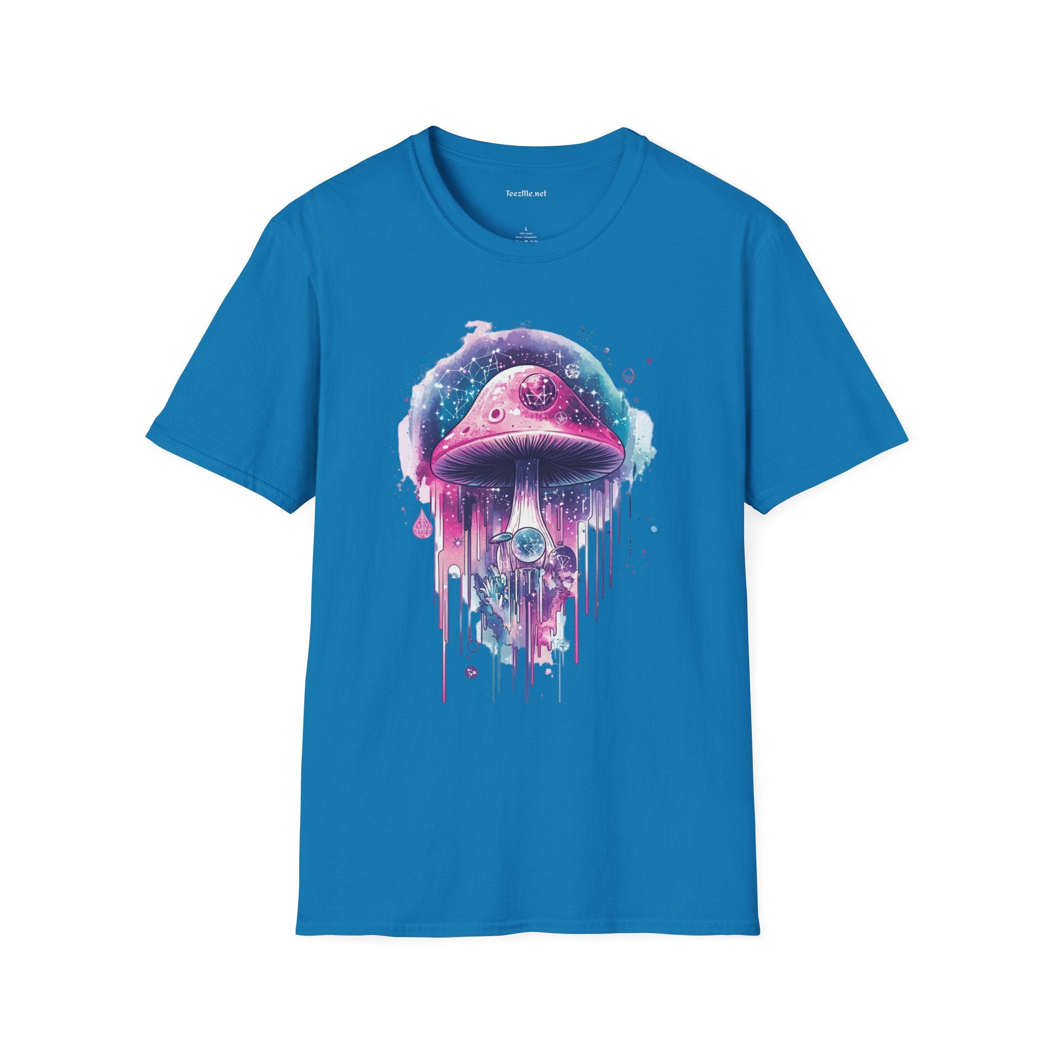 Abstract Mushroom Unisex Softstyle T-Shirt 100% Cotton Graphic
