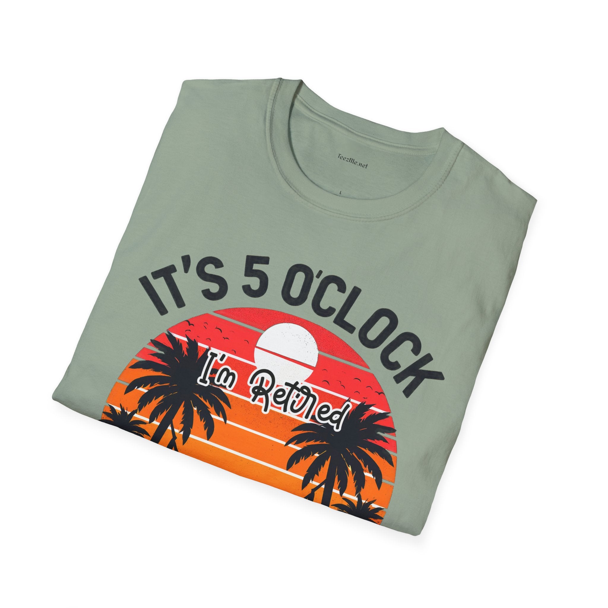 Retired - It's 5 - Unisex Softstyle T-Shirt 100% Cotton Graphic