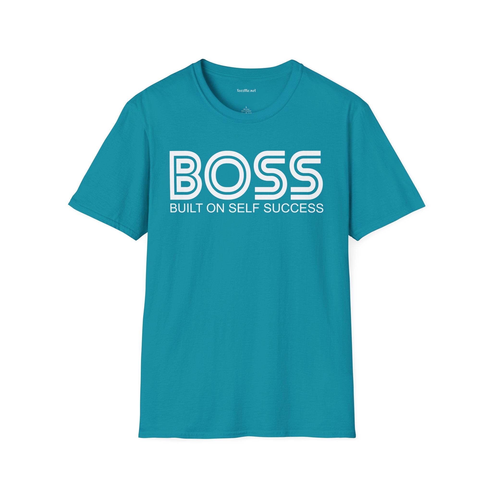 BOSS Built On Self Success Unisex Softstyle T-Shirt 100% Cotton Graphic