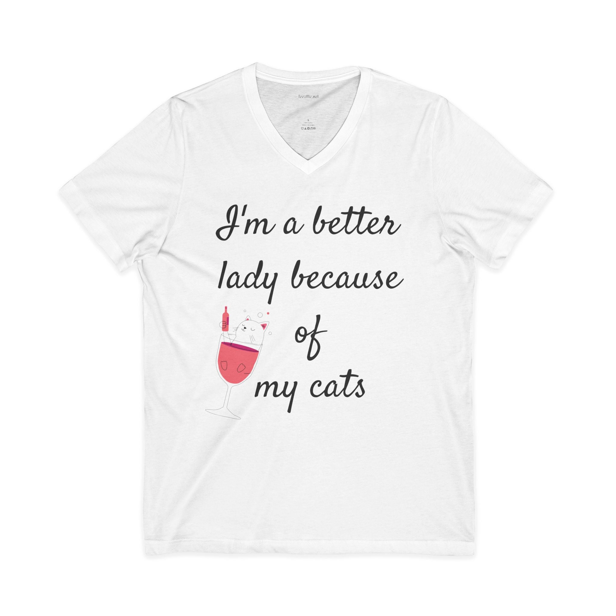 I'm a better lady - Unisex Jersey Short Sleeve V-Neck Tee