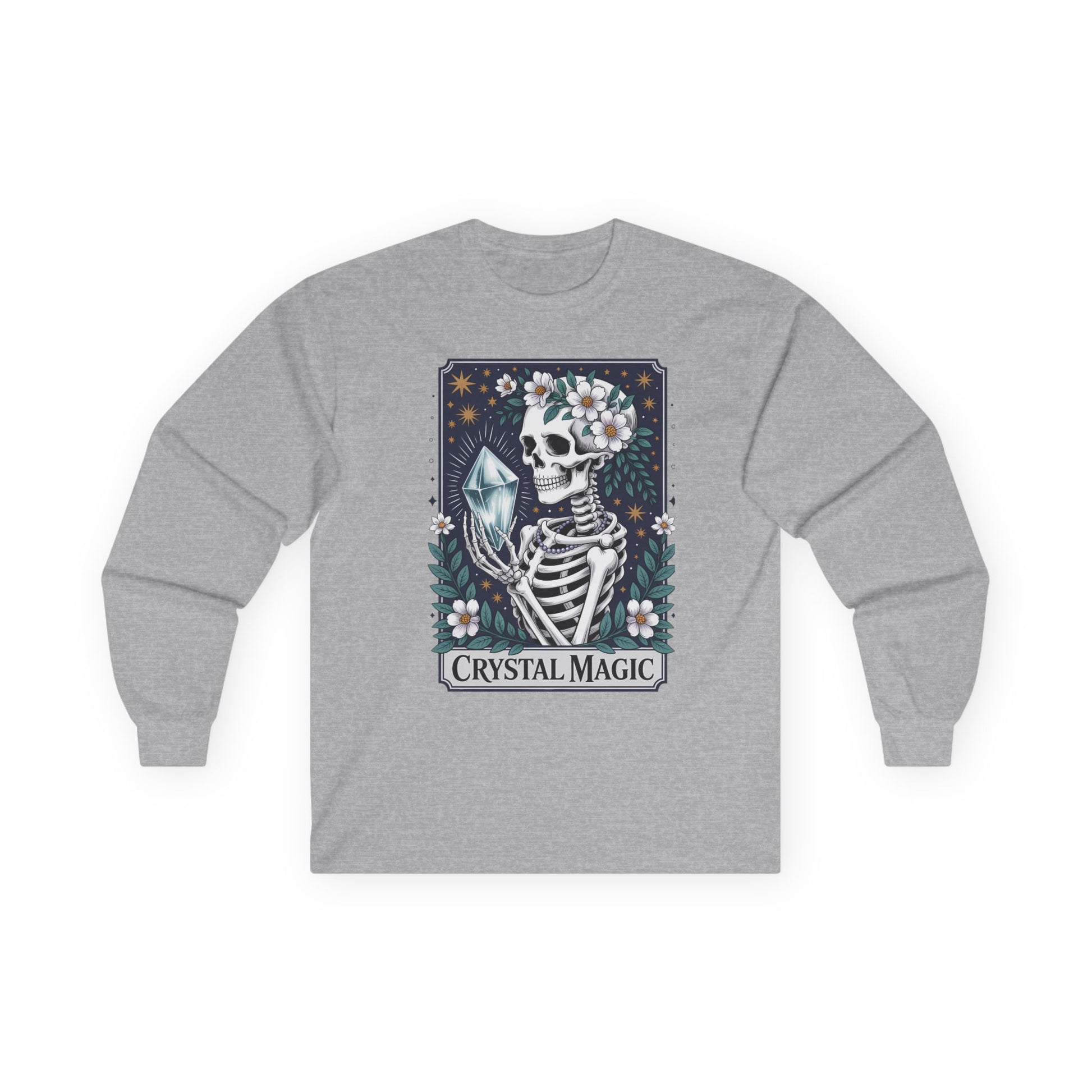 Crystal Magic Skeleton Unisex Ultra Cotton Long Sleeve Tee