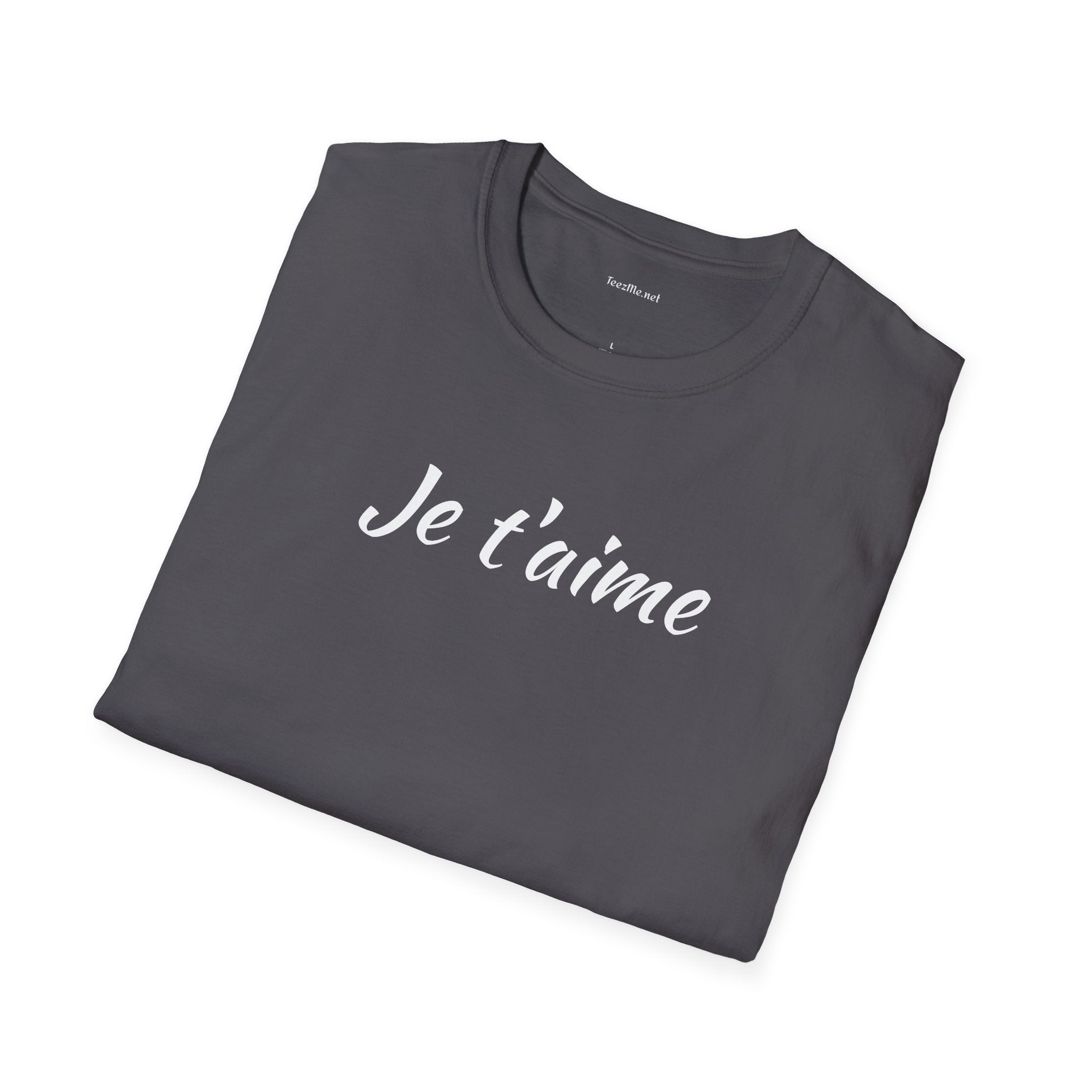 Je t'aime - Unisex Softstyle T-Shirt 100% Cotton Graphic