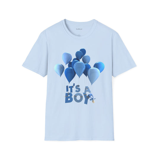 Gender Reveal BOY Unisex Softstyle T-Shirt 100% Cotton