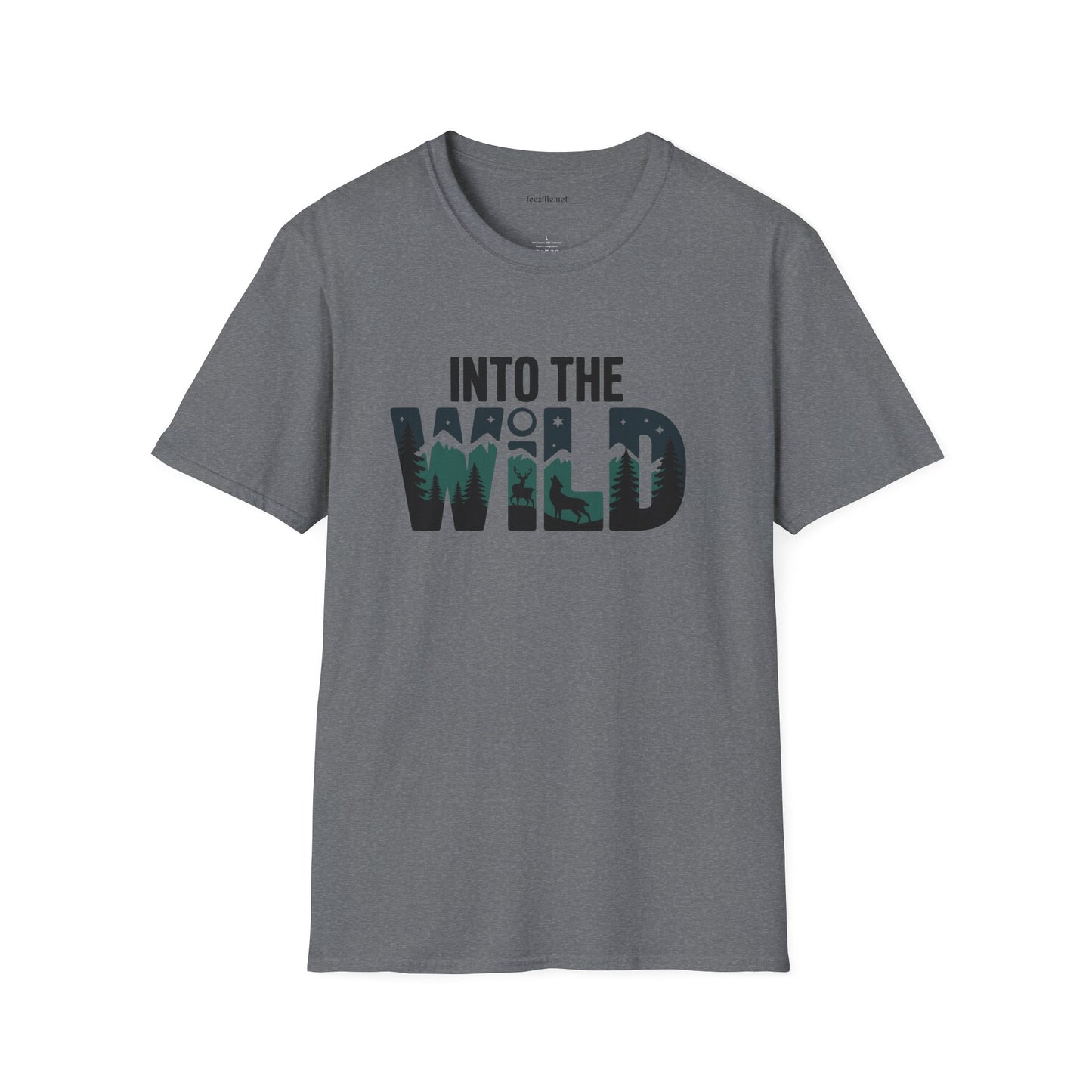 Into the WILD Unisex Softstyle T-Shirt 100% Cotton Graphic
