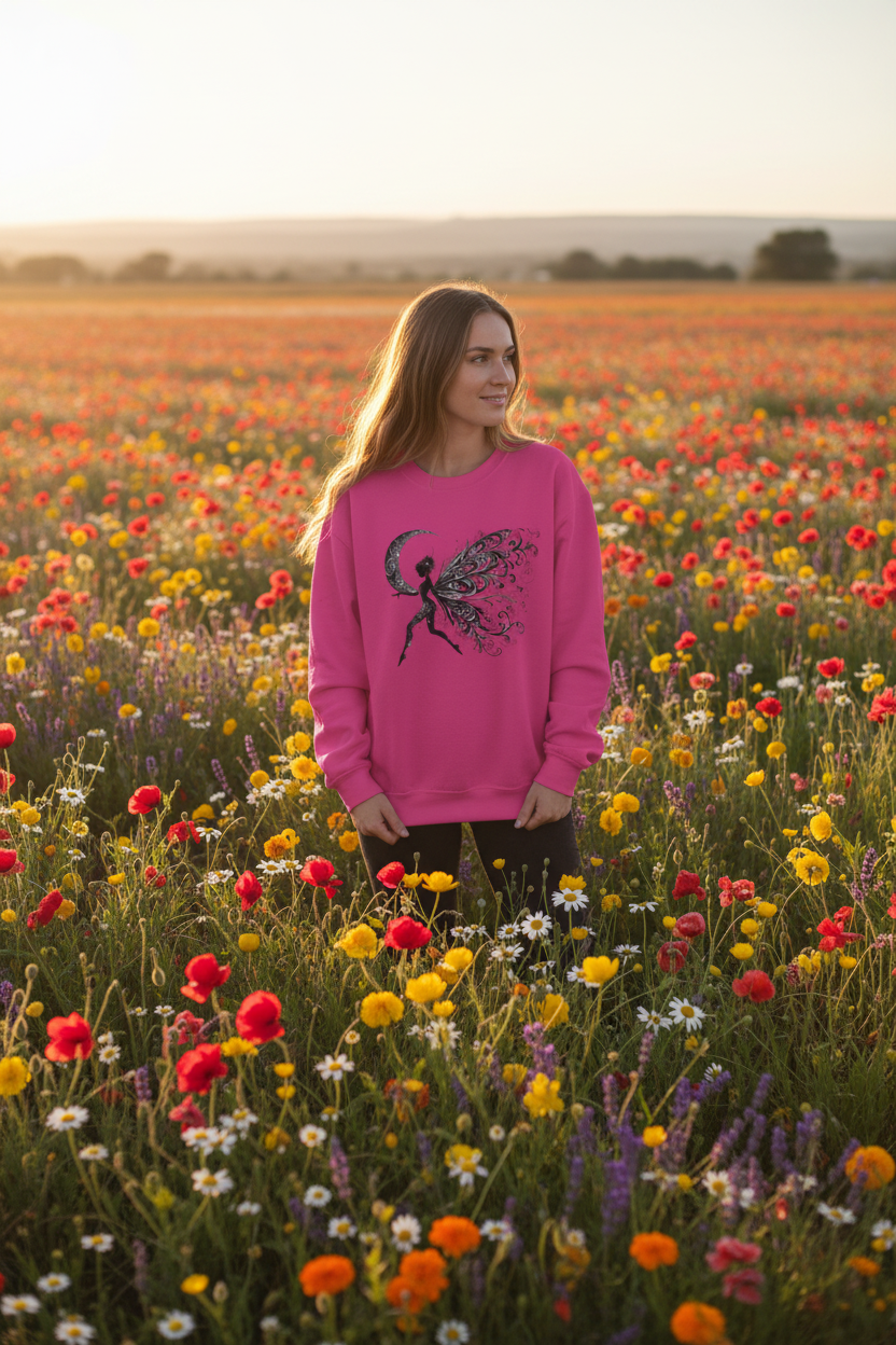 Moon Fairy 01 Unisex Heavy Blend™ Crewneck Sweatshirt