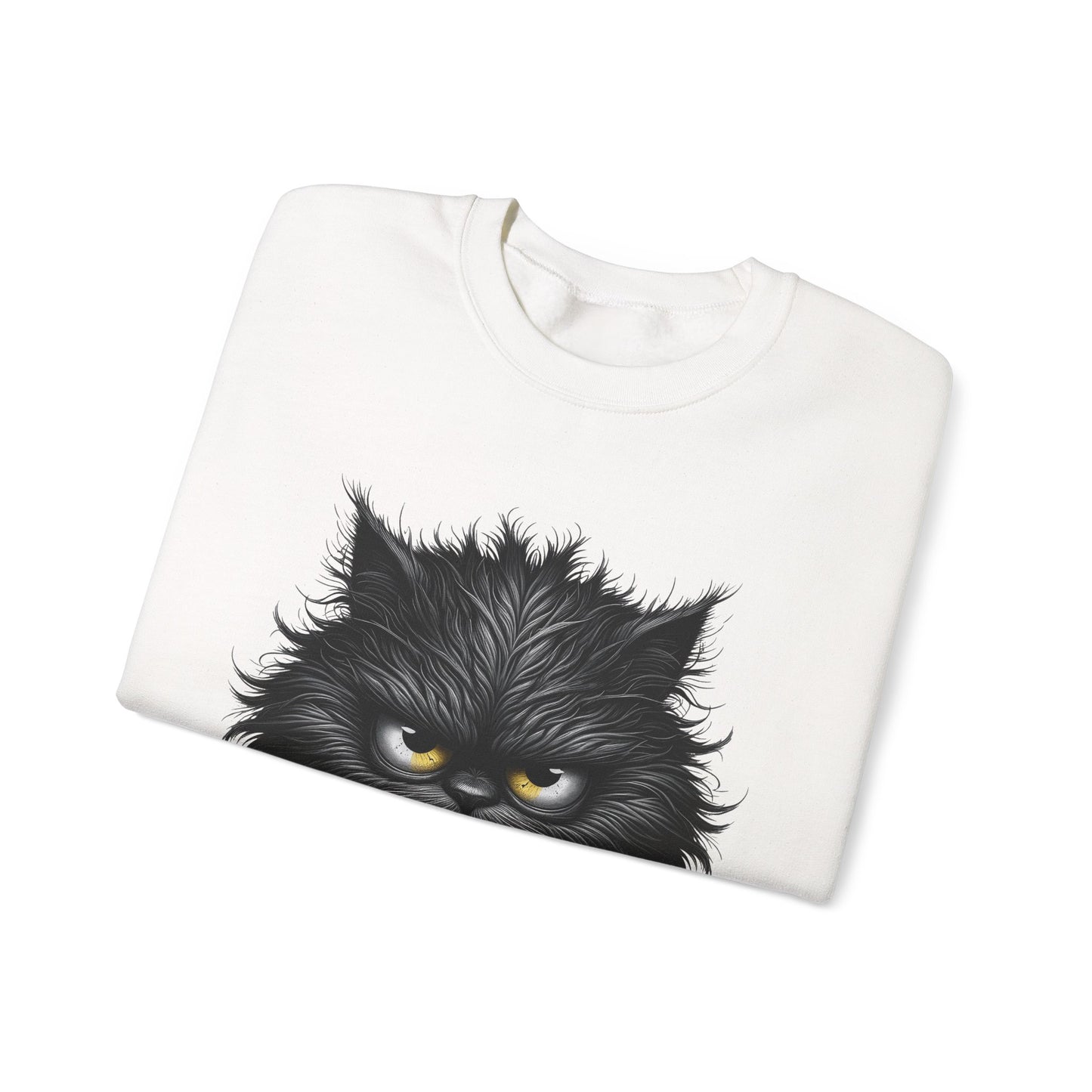 Adorable Grumpy Cat Unisex Heavy Blend™ Crewneck Sweatshirt Graphic