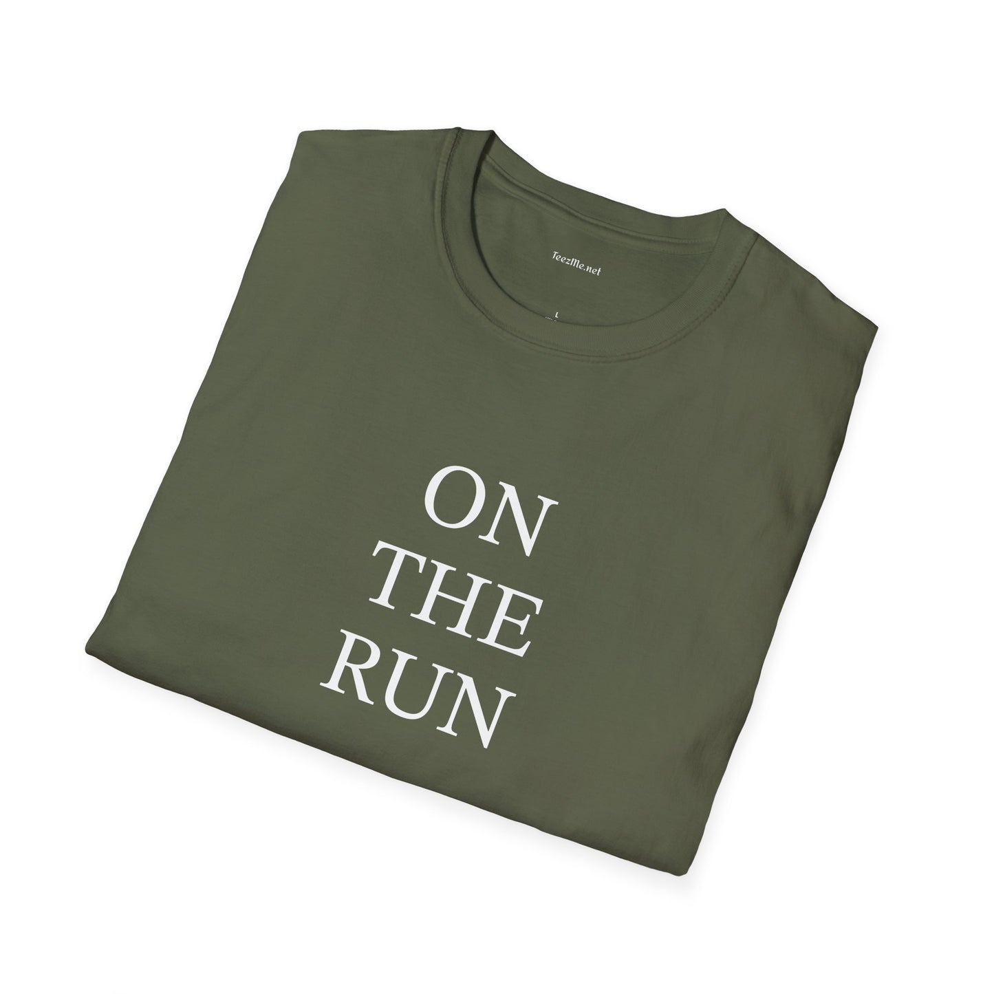 ON THE RUN - Unisex Softstyle T-Shirt 100% Cotton Graphic