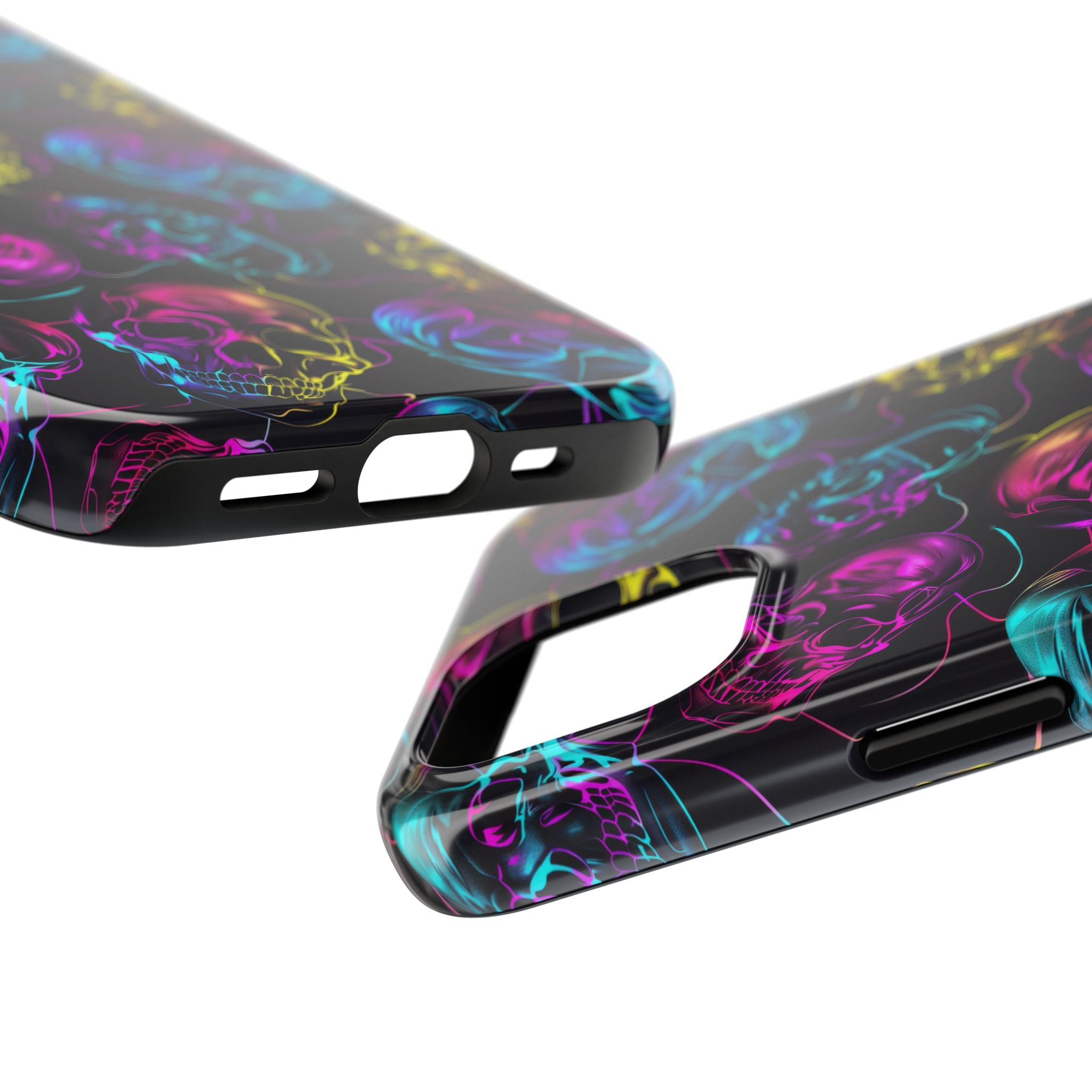 Neon Skull Cell Phone Case Tough Phone Cases