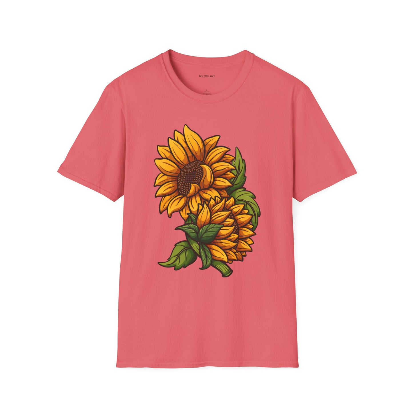 Sunflower (image) - Unisex Softstyle T-Shirt 100% Cotton Graphic