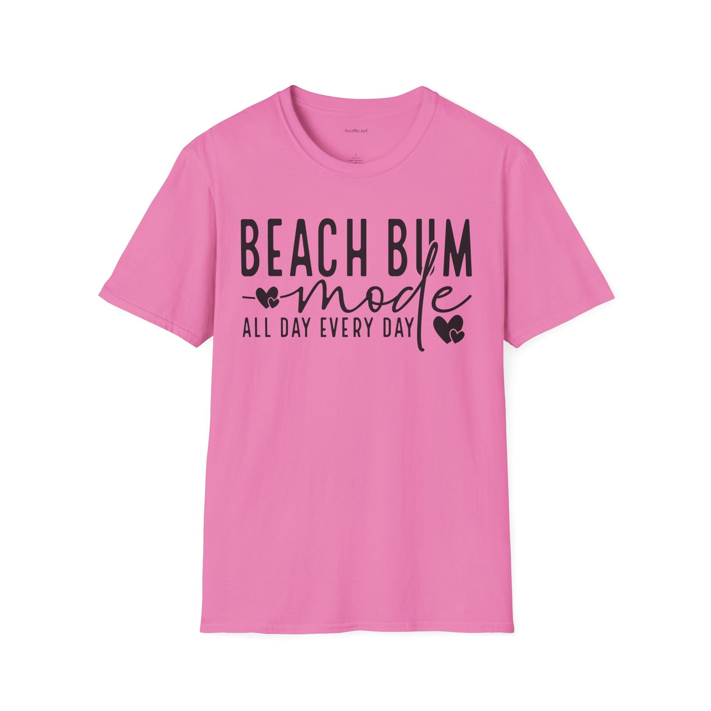 Beach Bum - Unisex Softstyle T-Shirt 100% Cotton Graphic
