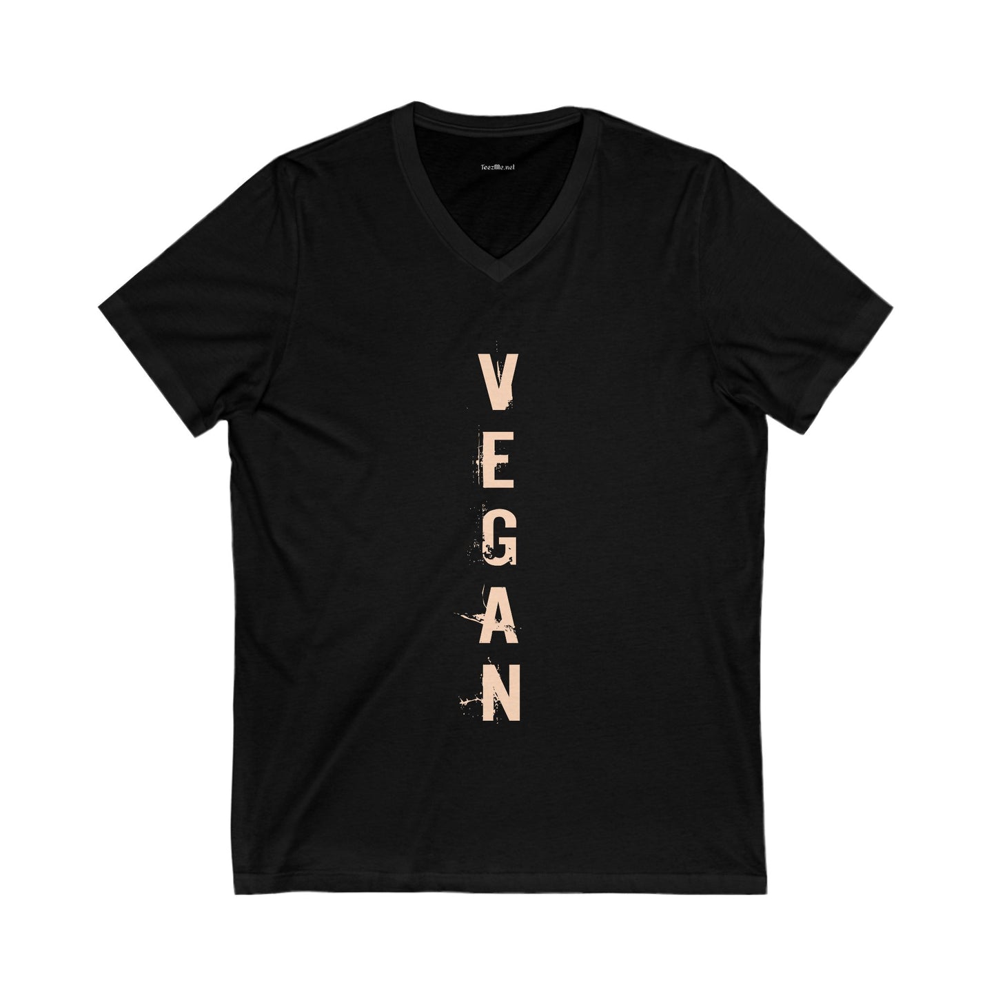 VEGAN Unisex Jersey Short Sleeve V-Neck Tee