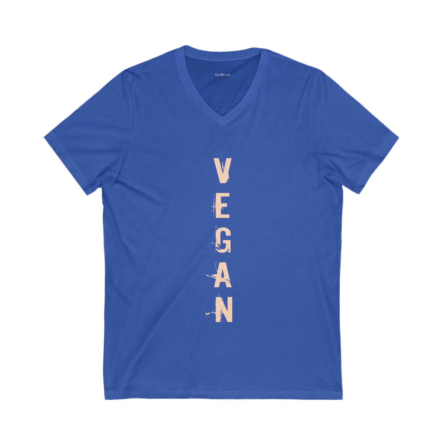 VEGAN Unisex Jersey Short Sleeve V-Neck Tee