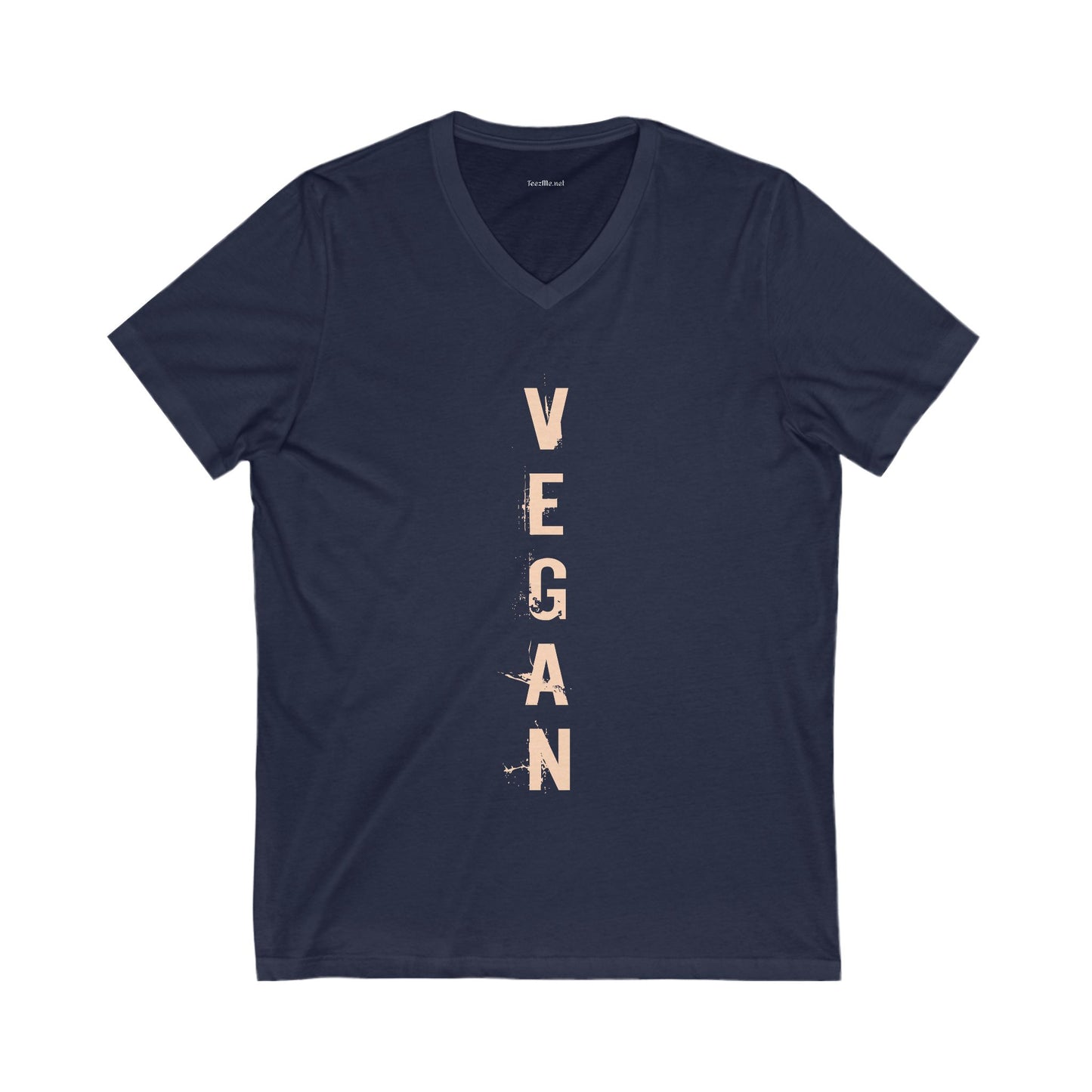 VEGAN Unisex Jersey Short Sleeve V-Neck Tee
