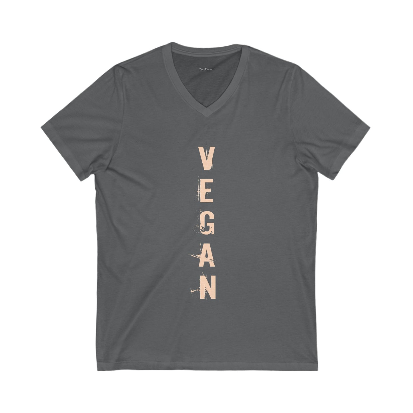 VEGAN Unisex Jersey Short Sleeve V-Neck Tee