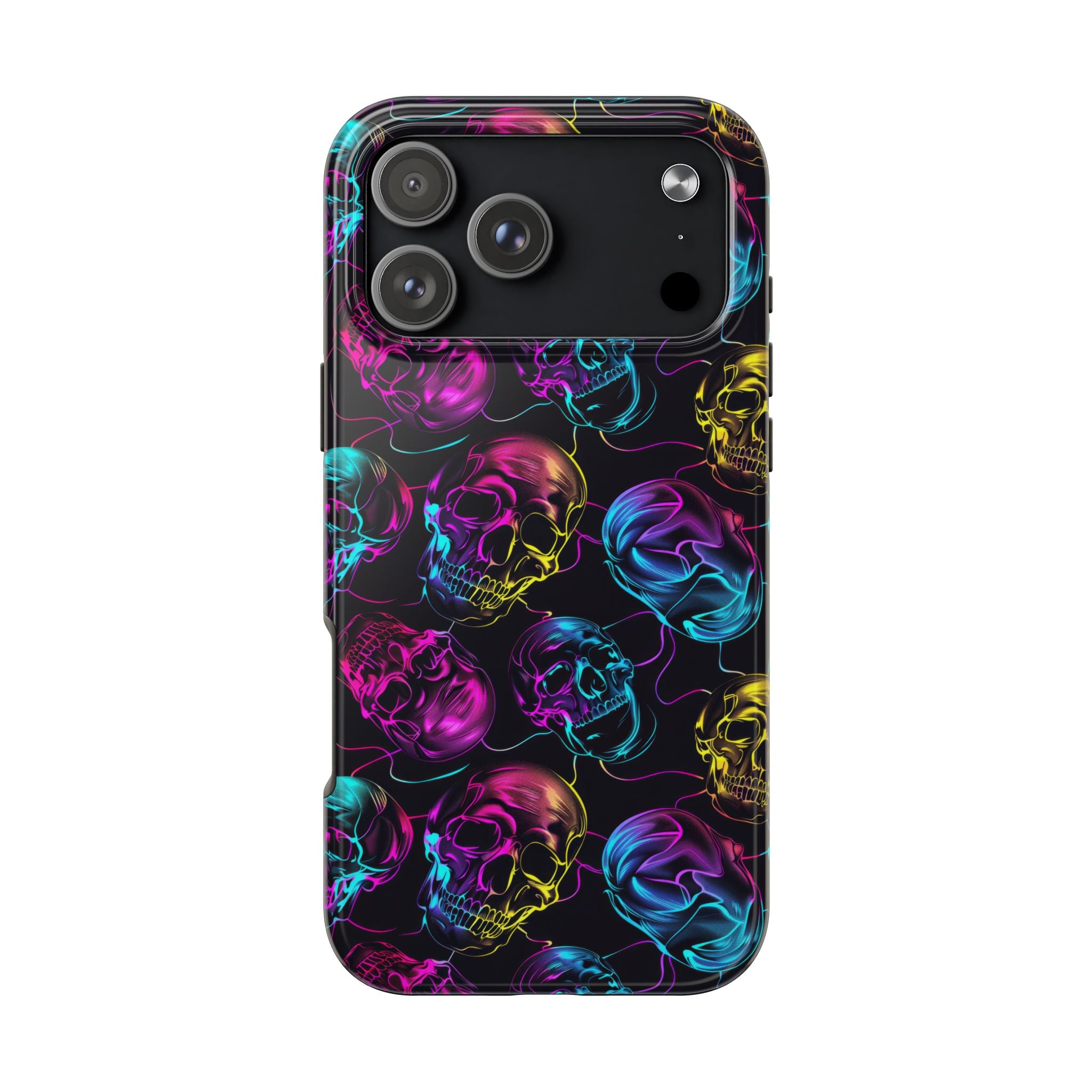 Neon Skull Cell Phone Case Tough Phone Cases