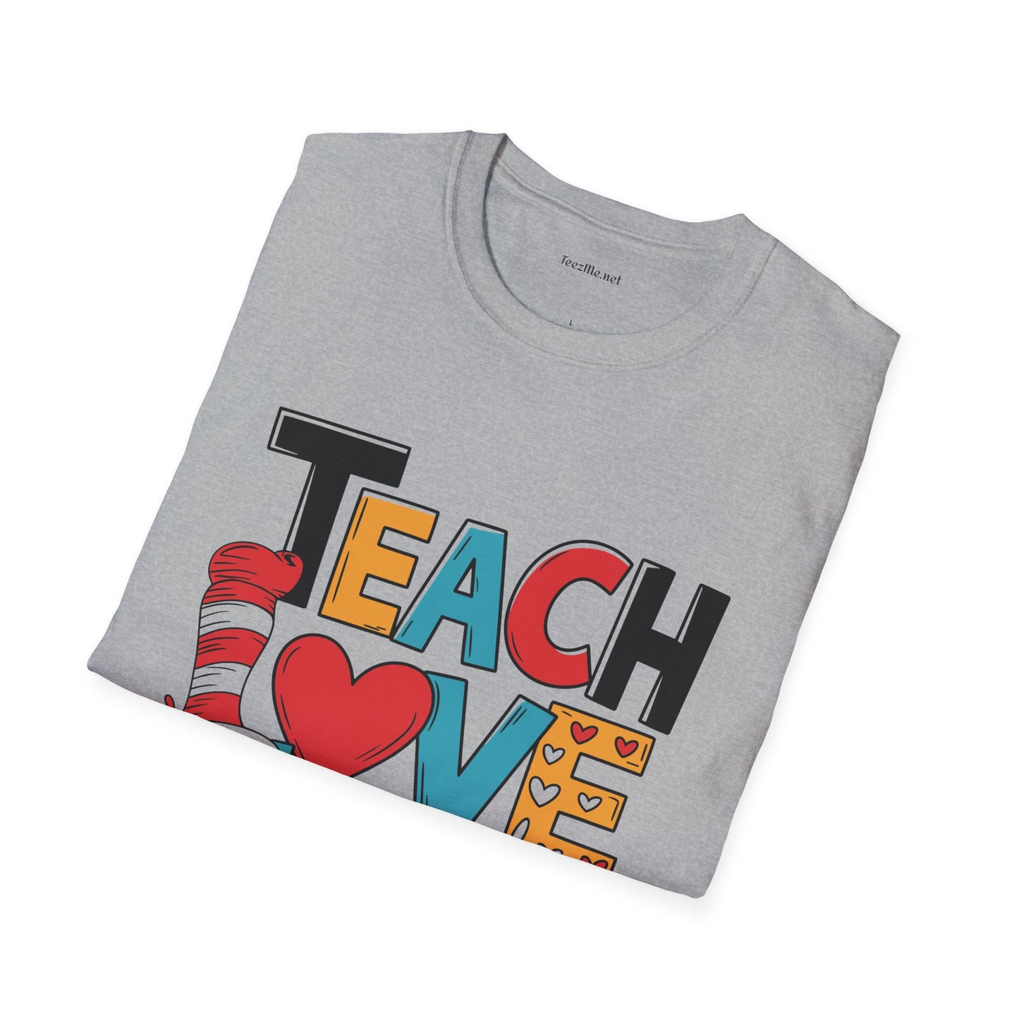 Teach Love Inspire Unisex Soft Style T-Shirt 100% Cotton Graphic