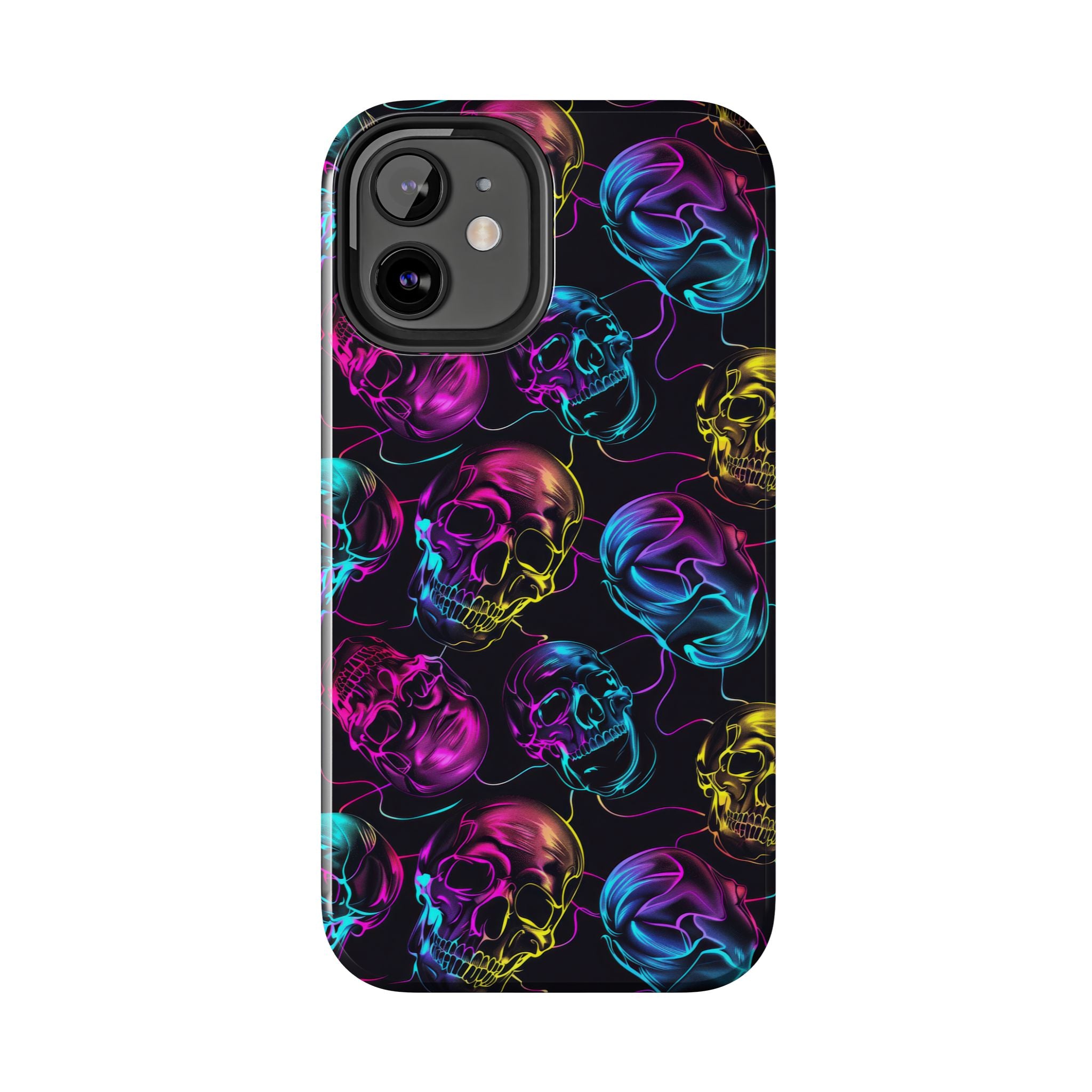 Neon Skull Cell Phone Case Tough Phone Cases