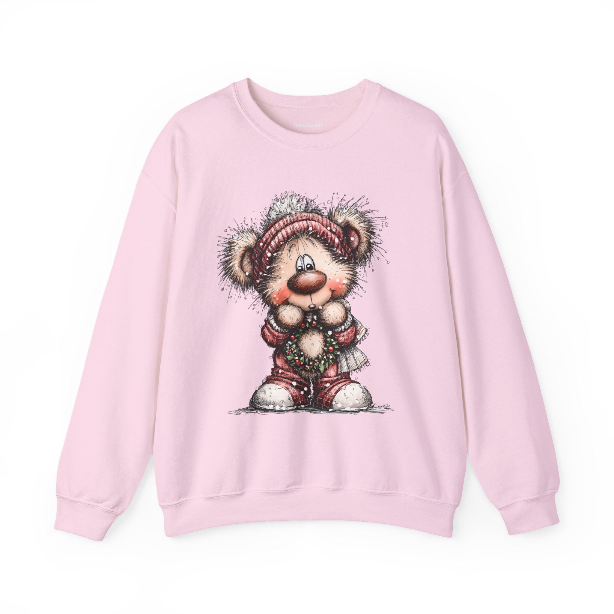 Whimsical Christmas Bear 01 Unisex Heavy Blend™ Crewneck Sweatshirt