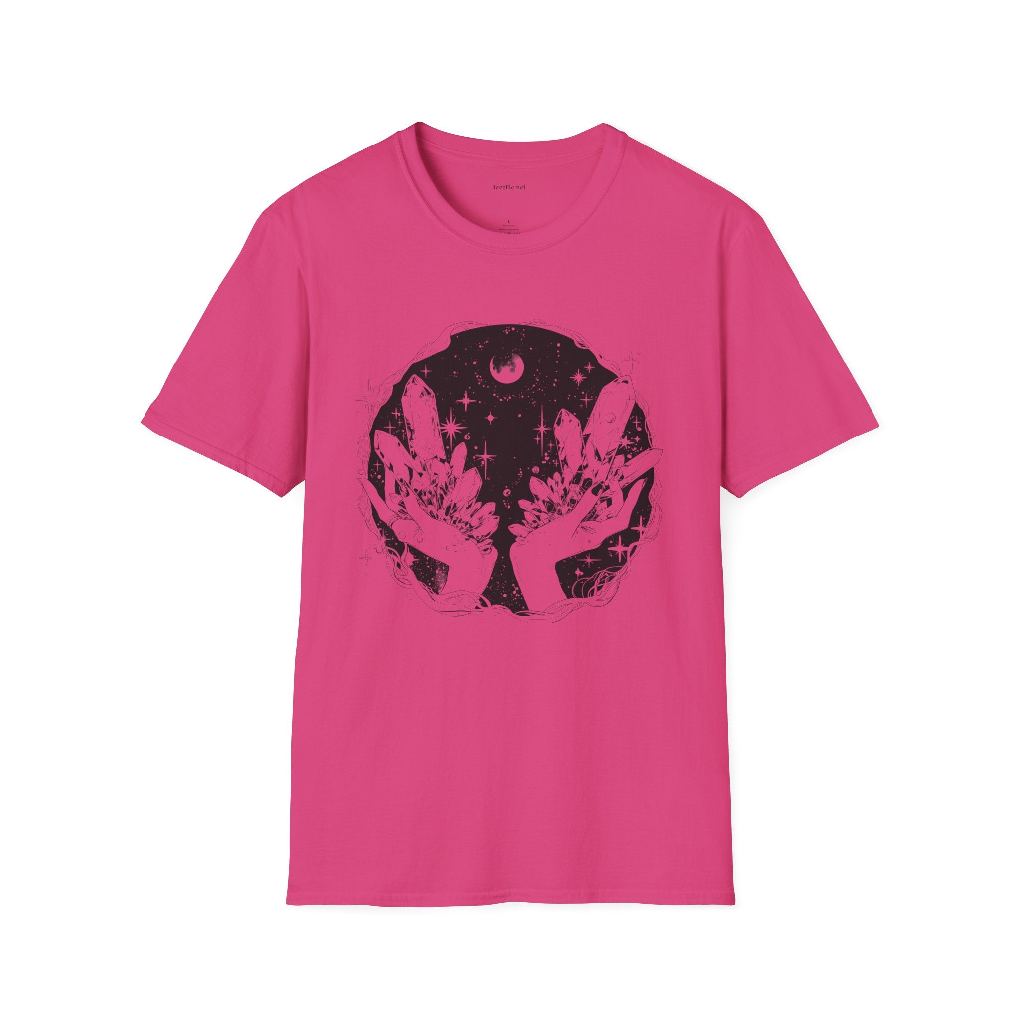 Crystal Moon Magic  - Unisex Softstyle T-Shirt 100% Cotton Graphic