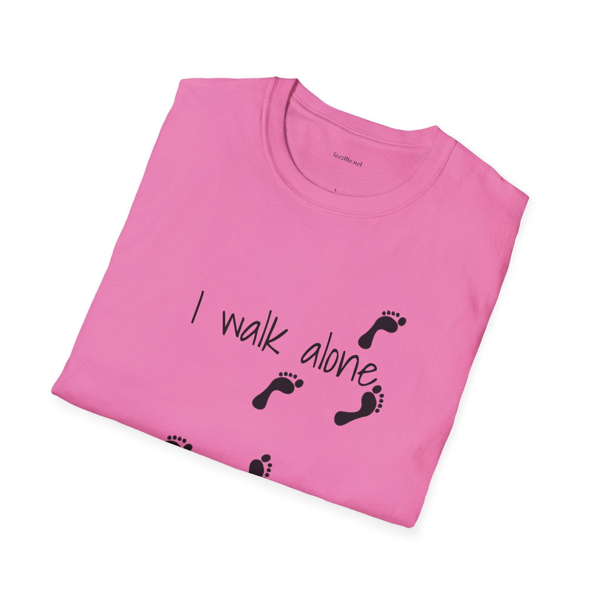 I walk alone - Unisex Softstyle T-Shirt 100% Cotton Graphic