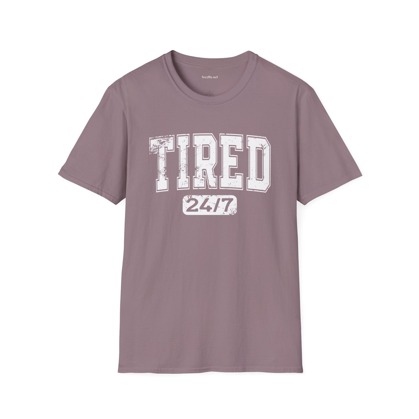 Tired 24/7 01 Unisex Softstyle T-Shirt 100% Cotton