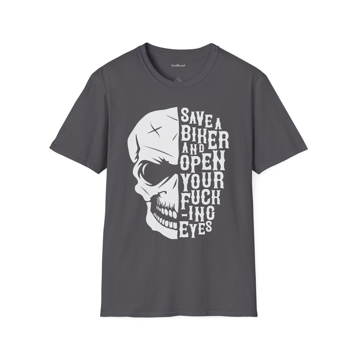 Save a Biker Unisex Softstyle T-Shirt 100% Cotton Graphic