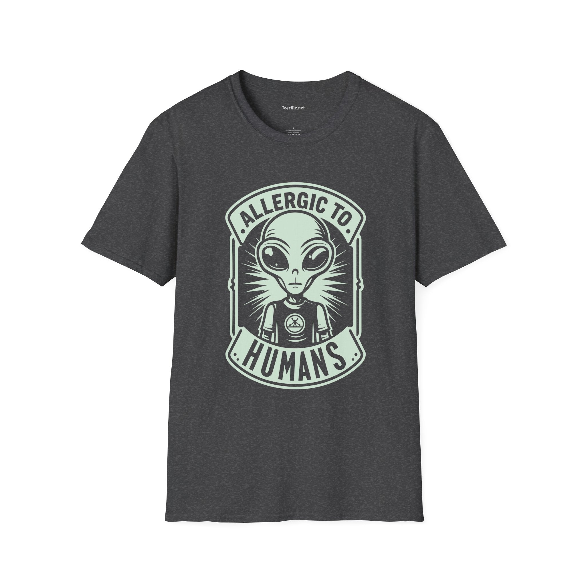 Allergic to Humans Unisex Softstyle T-Shirt 100% Cotton Graphic