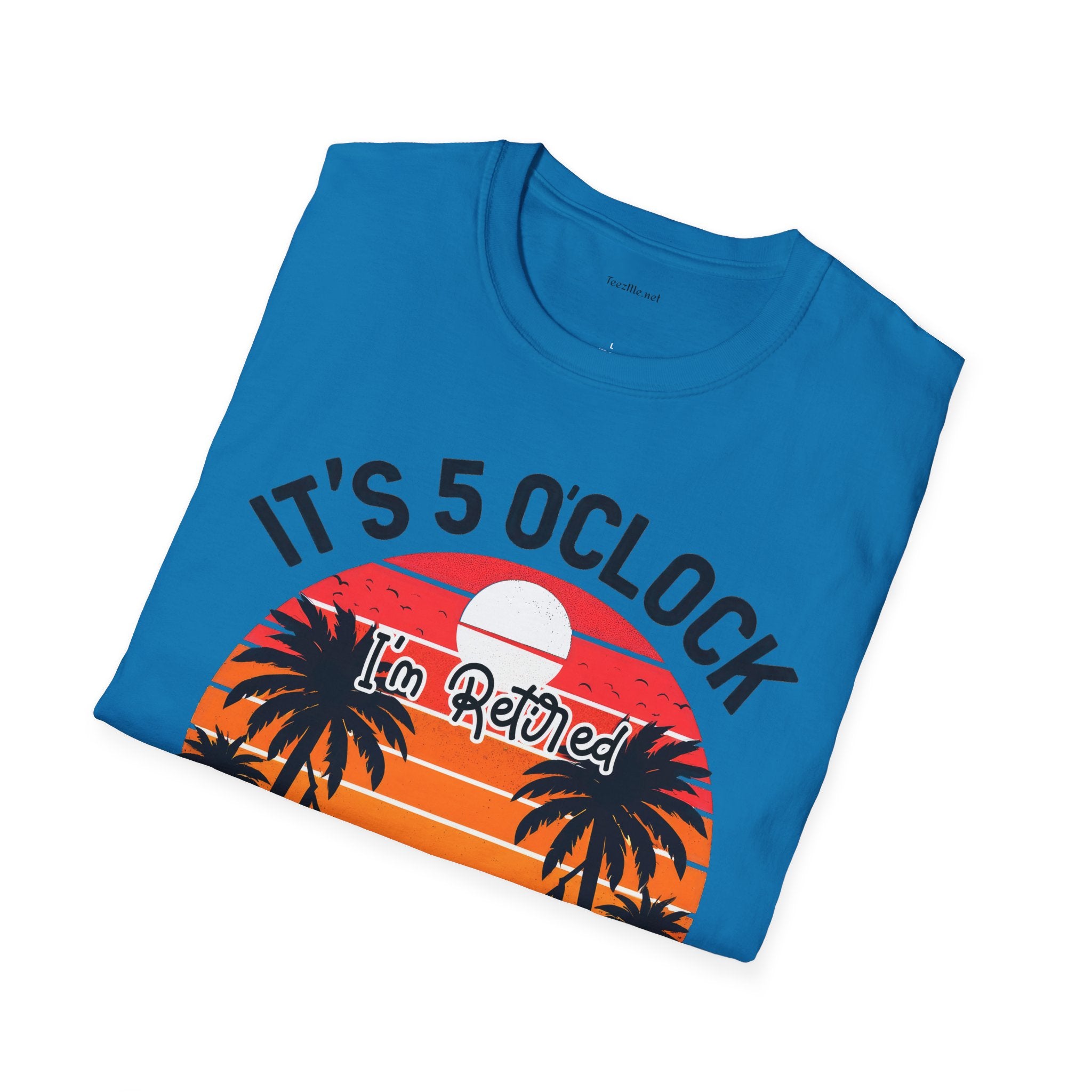 Retired - It's 5 - Unisex Softstyle T-Shirt 100% Cotton Graphic