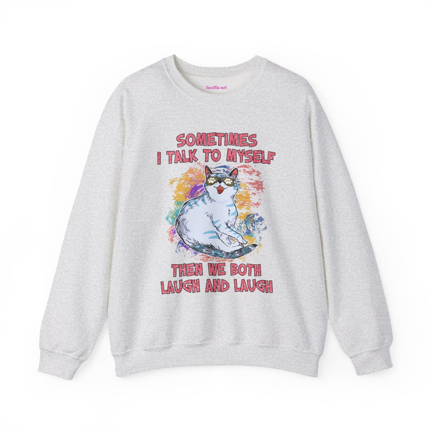 Sometimes I talk to myself Unisex Heavy Blend™ Crewneck Sweatshirt Graphic