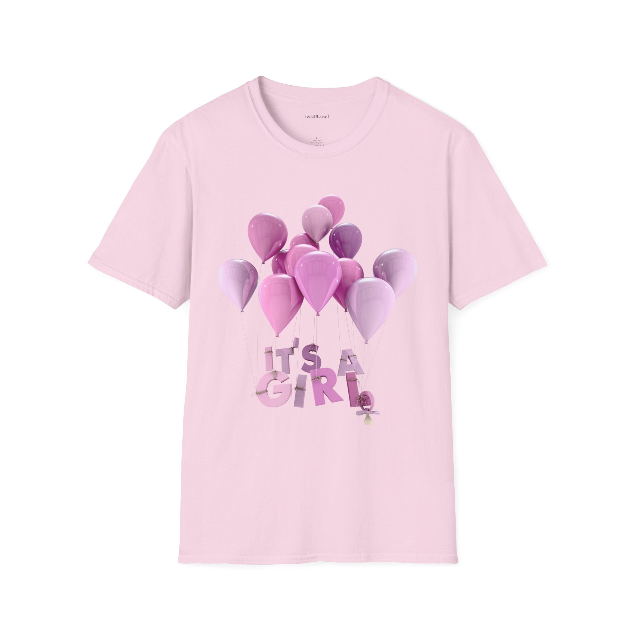 Gender Reveal GIRL Unisex Softstyle T-Shirt 100% Cotton