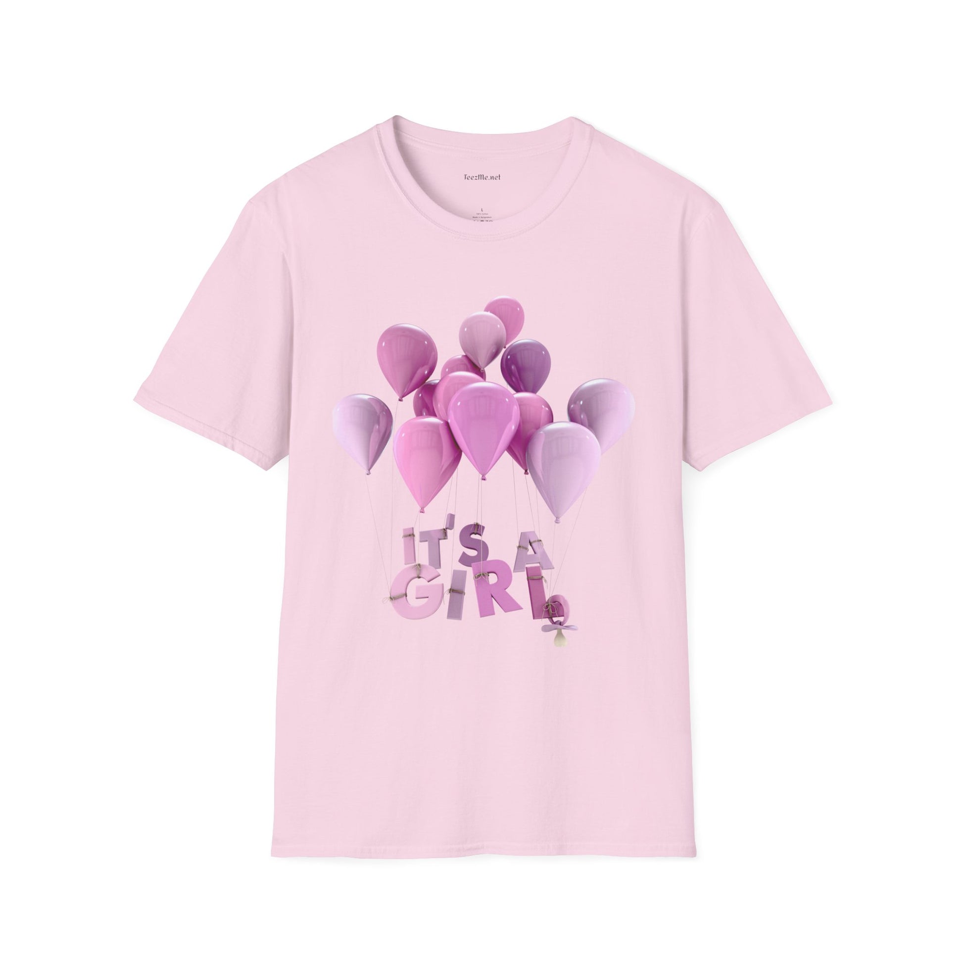 Gender Reveal GIRL Unisex Softstyle T-Shirt 100% Cotton