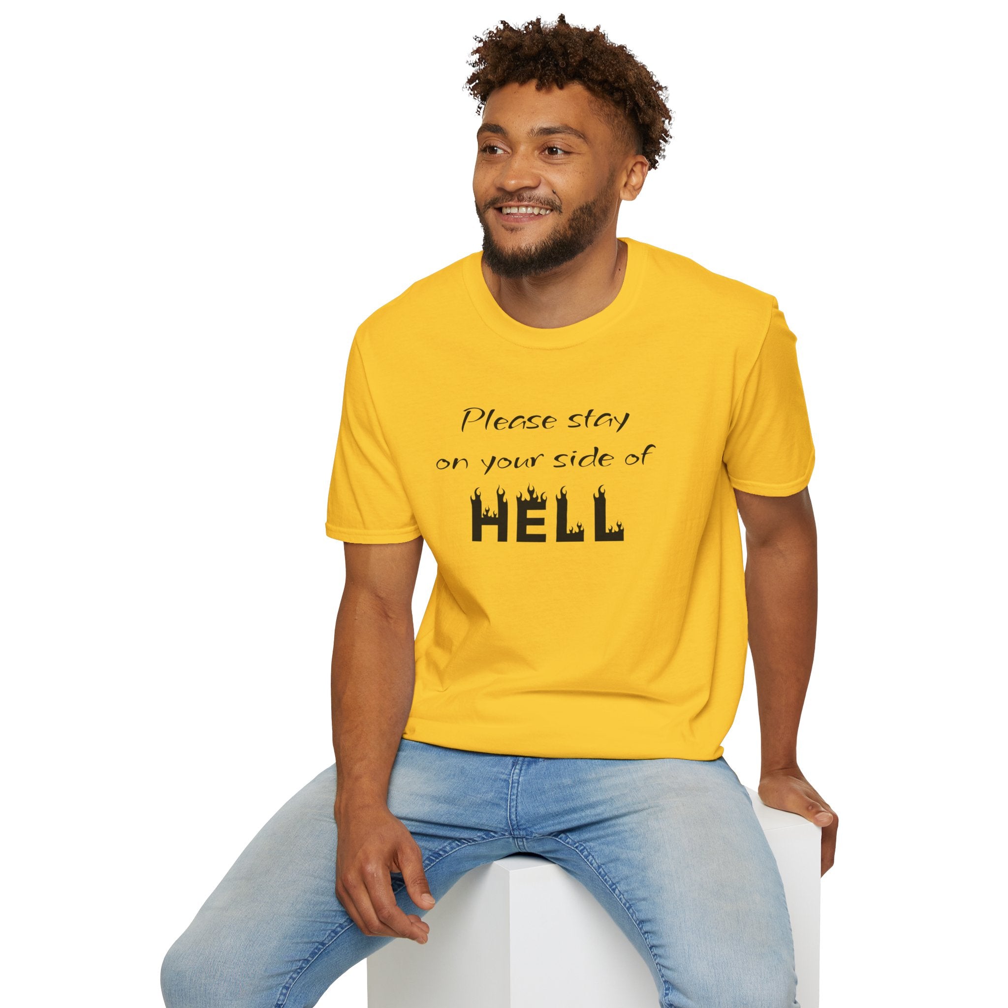 Your side of HELL  - Unisex Softstyle T-Shirt 100% Cotton Graphic
