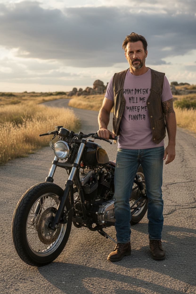 Funny Graphic Tee (brutal) — "What Doesn't Kill Me Makes Me Funnier"