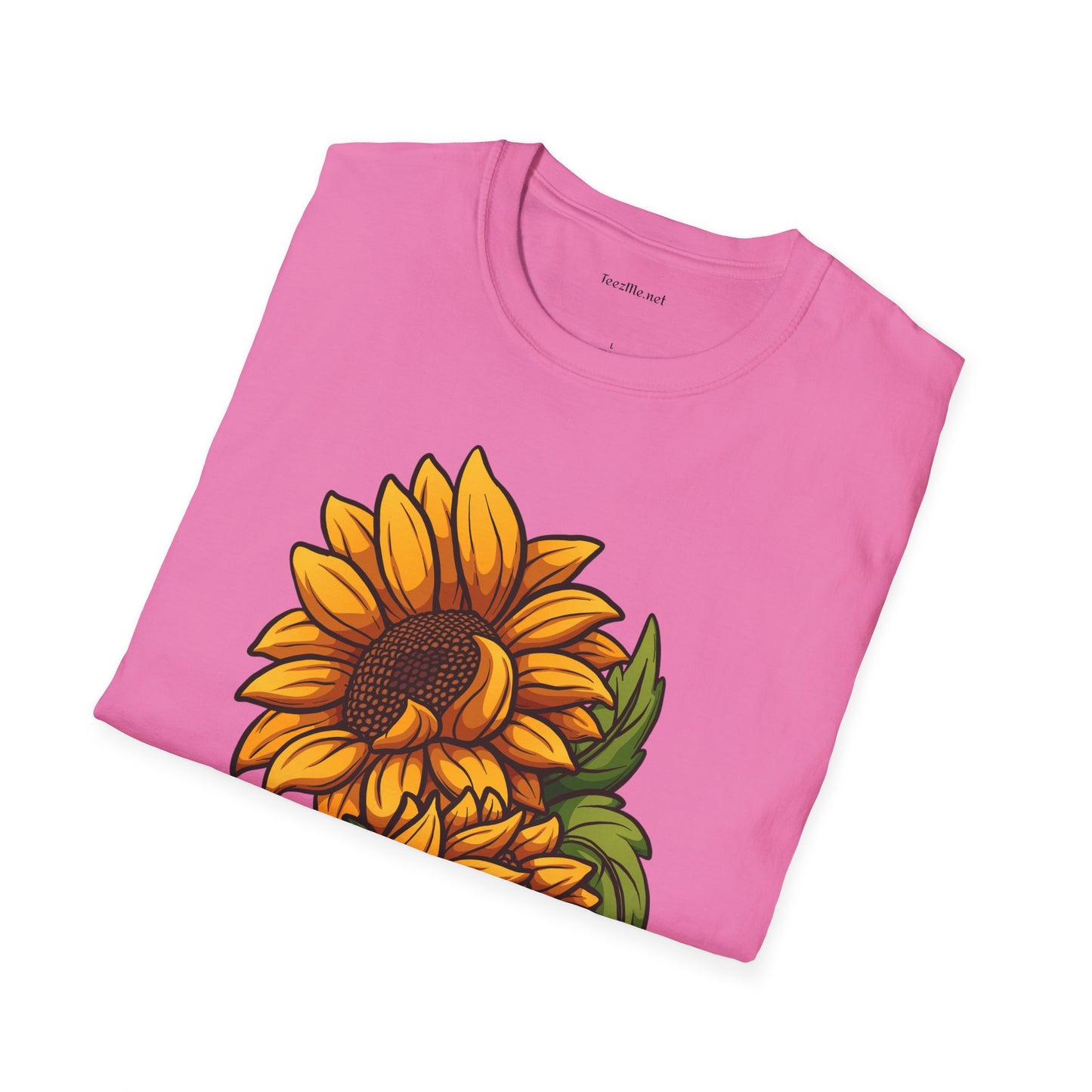 Sunflower (image) - Unisex Softstyle T-Shirt 100% Cotton Graphic