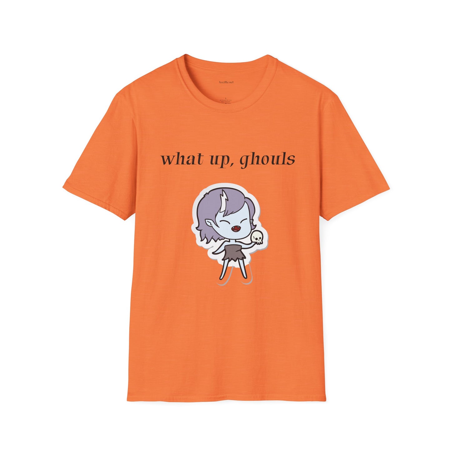What up, ghouls - Unisex Softstyle T-Shirt 100% Cotton Graphic