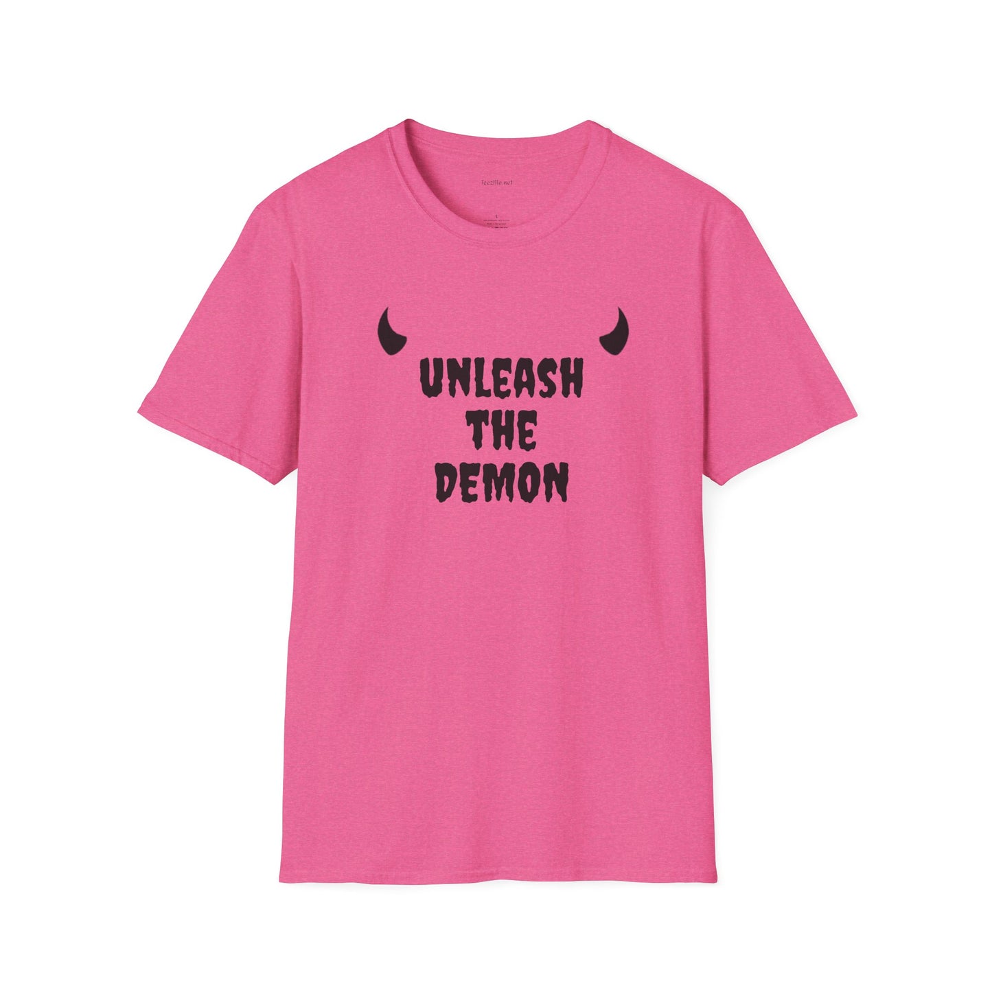 unleash the DEMON - Unisex Softstyle T-Shirt 100% Cotton Graphic