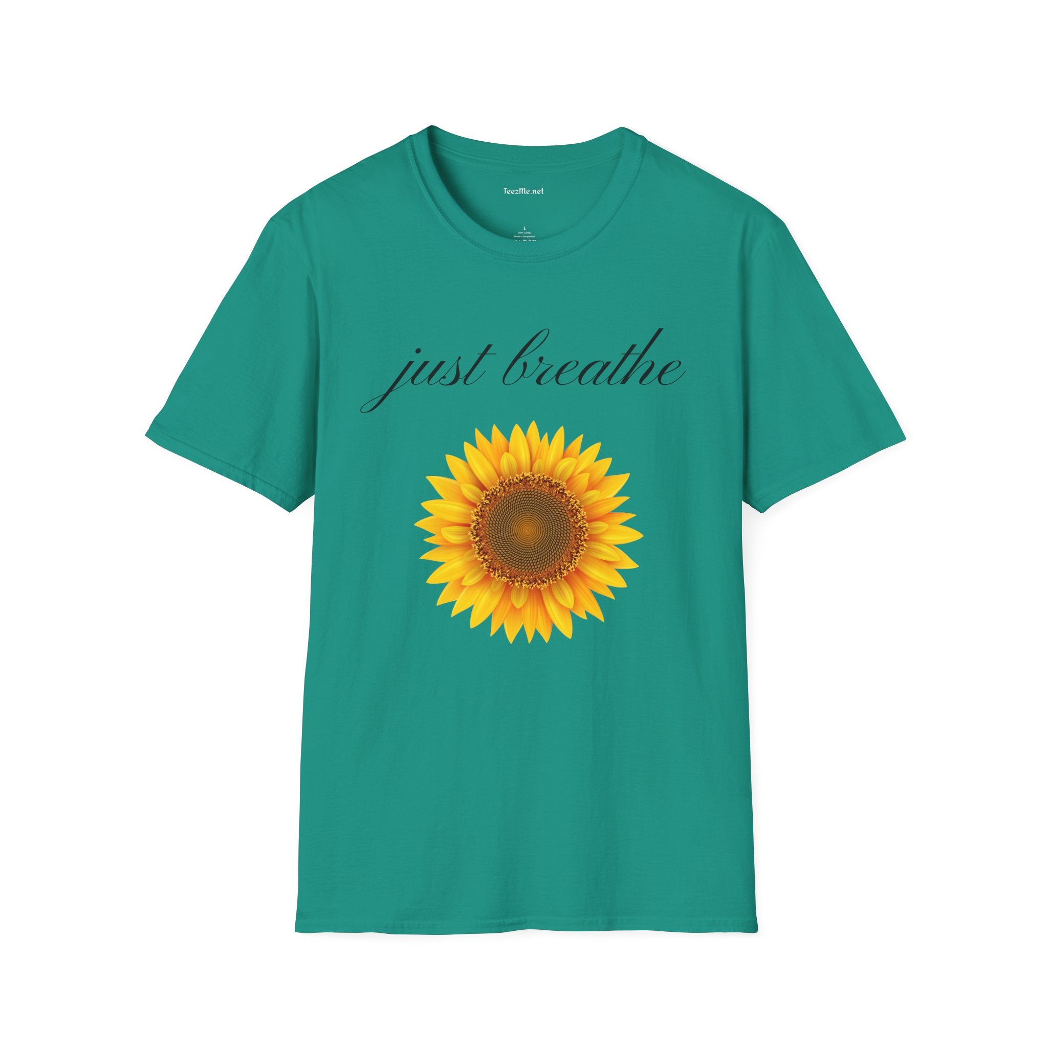 Just breathe - Unisex Softstyle T-Shirt 100% Cotton Graphic