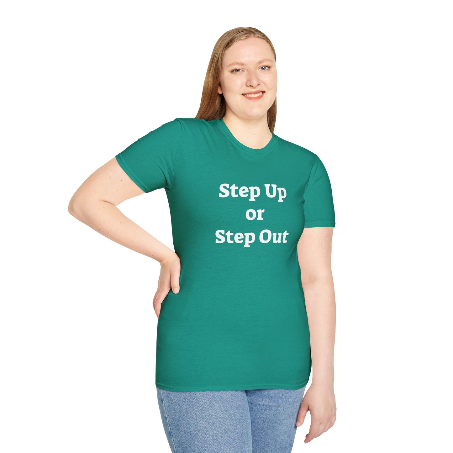 Step Up - Unisex Softstyle T-Shirt 100% Cotton Graphic