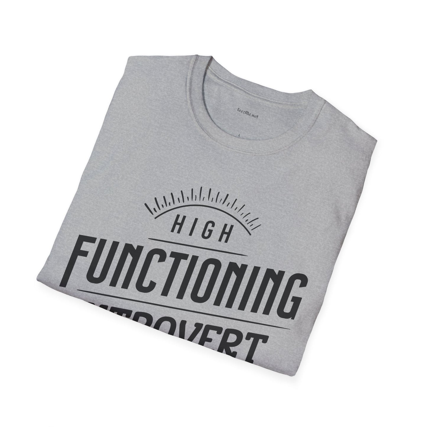 Functioning Introvert - Unisex Softstyle T-Shirt 100% Cotton Graphic